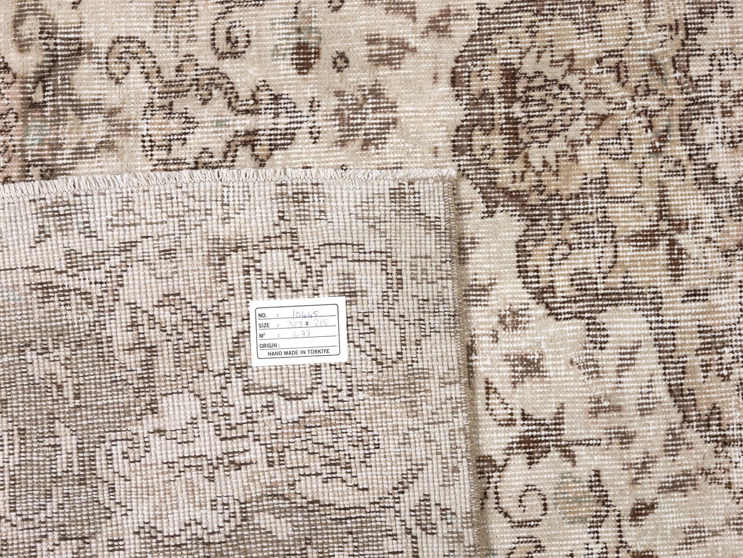 Turkish Rug, Vintage Rug, Handmade Rug, Neutral Rug, Area Rug, Oushak Rug, Living Room Rug, Carpet Rug, Turkey Rug, Rug 7x10, 10445