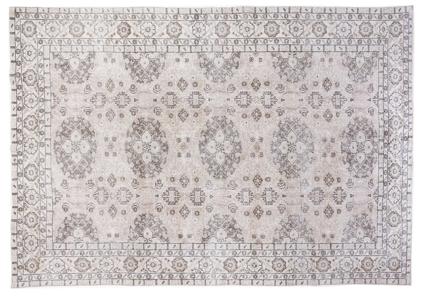 Turkish Handmade Area Rug, Oushak Rustic Rug, Vintage Faded Rug, Primitive Rug, Kid Room Rug, Carpet Rug, Turkey Rug, Rug 7x10, 10468