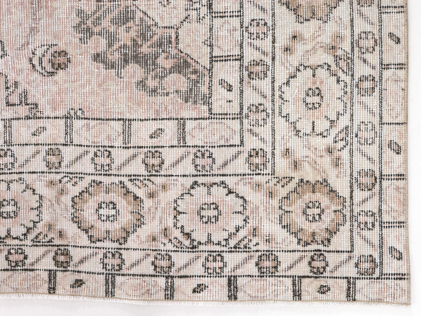 Turkish Handmade Area Rug, Oushak Rustic Rug, Vintage Faded Rug, Primitive Rug, Kid Room Rug, Carpet Rug, Turkey Rug, Rug 7x10, 10468