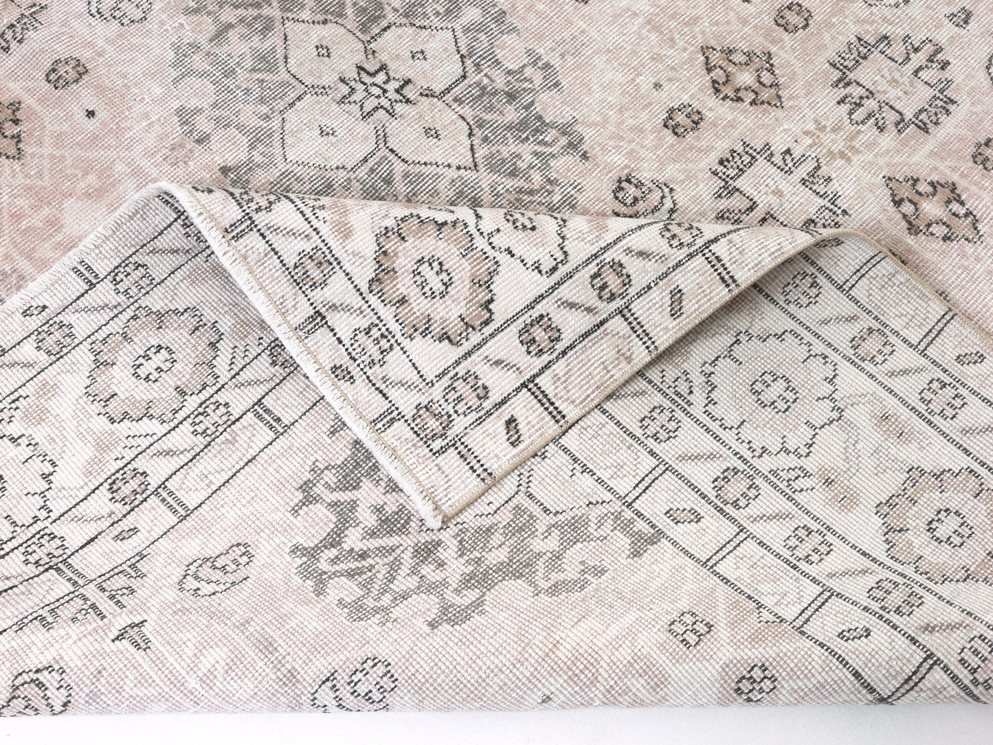 Turkish Handmade Area Rug, Oushak Rustic Rug, Vintage Faded Rug, Primitive Rug, Kid Room Rug, Carpet Rug, Turkey Rug, Rug 7x10, 10468