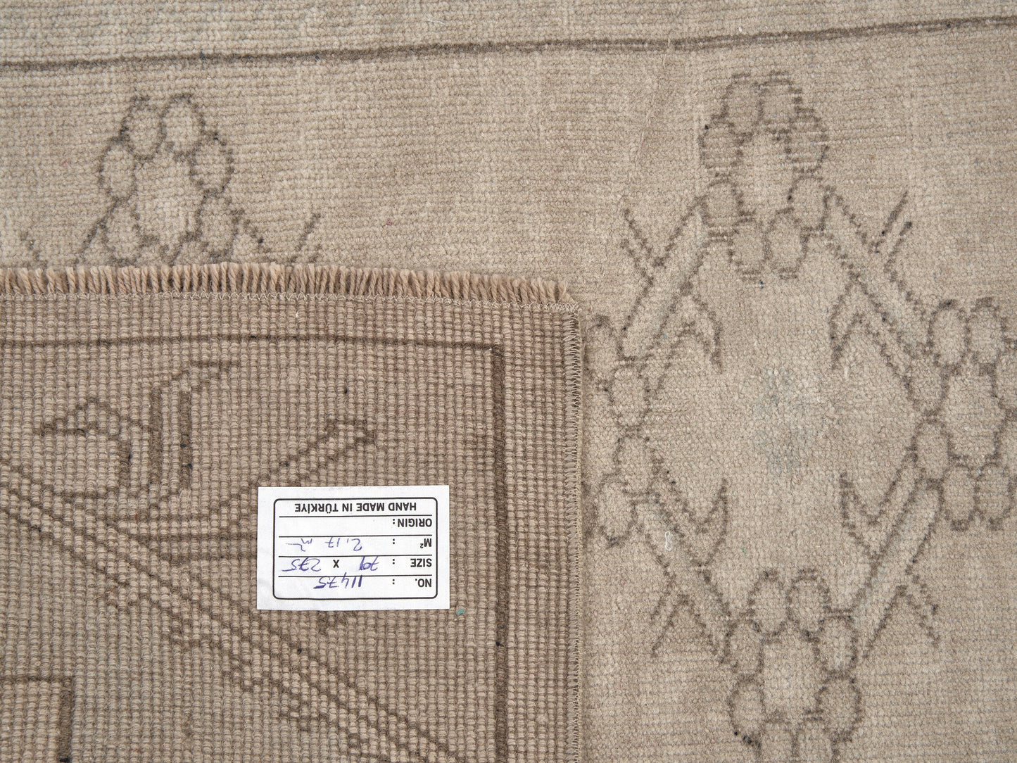 Turkish Oushak Runner, Vintage Runner, Runner Rug, Carpet Runner,Long Narrow Runner Rug, Rug Runner, Scandinavian Rug, Runner Rug 3x9, 11475