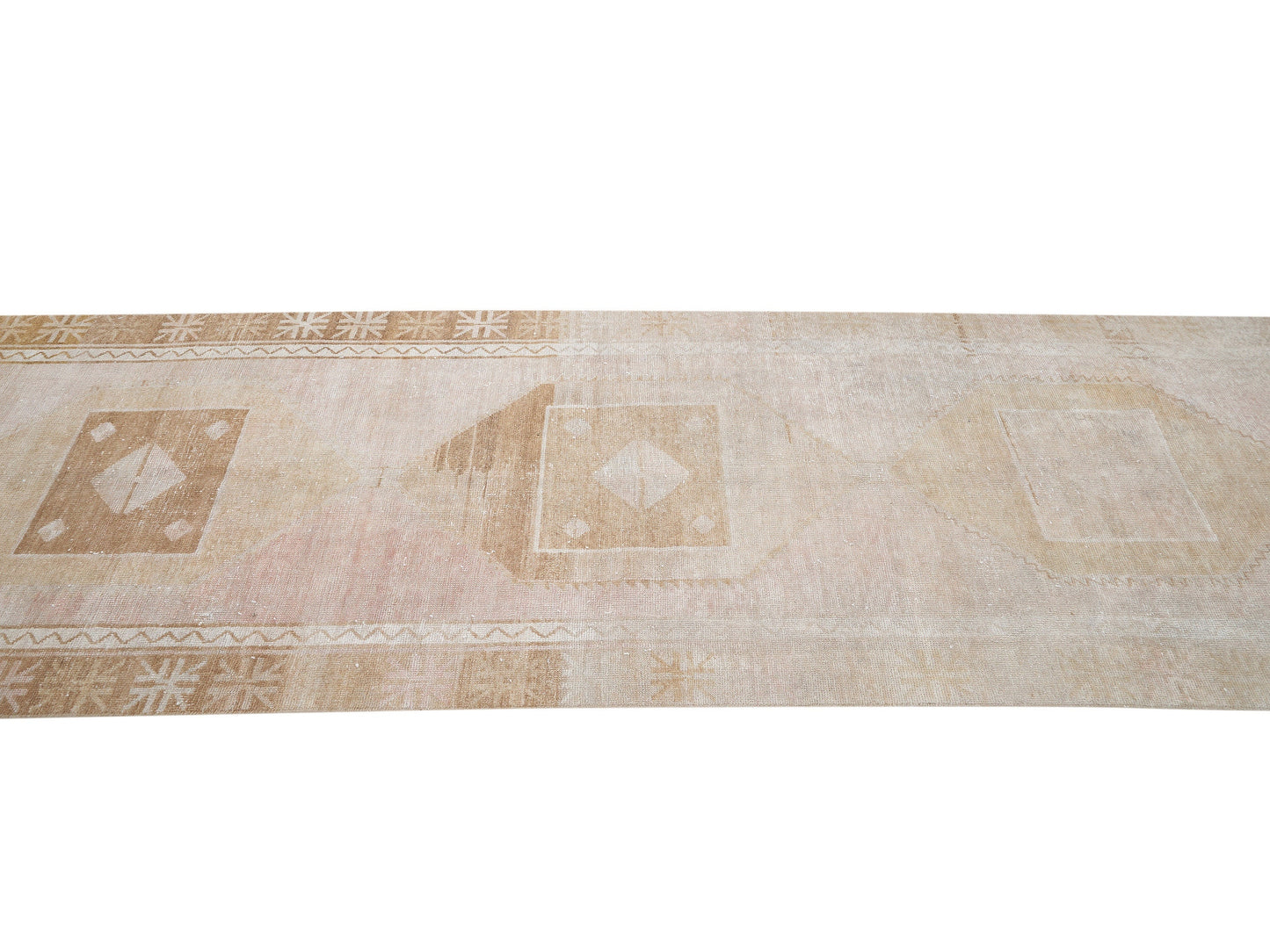Vintage Oushak Runner, Turkish Runner, Carpet Runner, Handmade Antique Runner Rug, Hallway Runner, Coastal Decor, Runner Rug 3x9, 10454