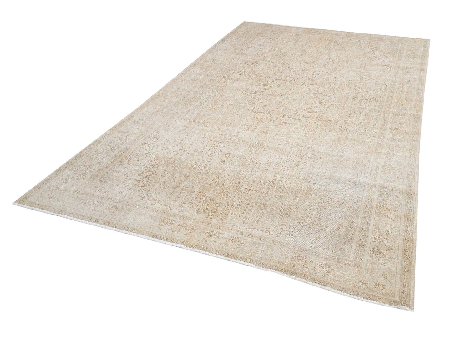 Turkish Handmade Area Rug, Vintage Muted Rug, Oushak Faded Rug, Living Room Rug, Scandinavian Rug, Turkey Rug, Neutral Rug, Rug 6x10, 9501