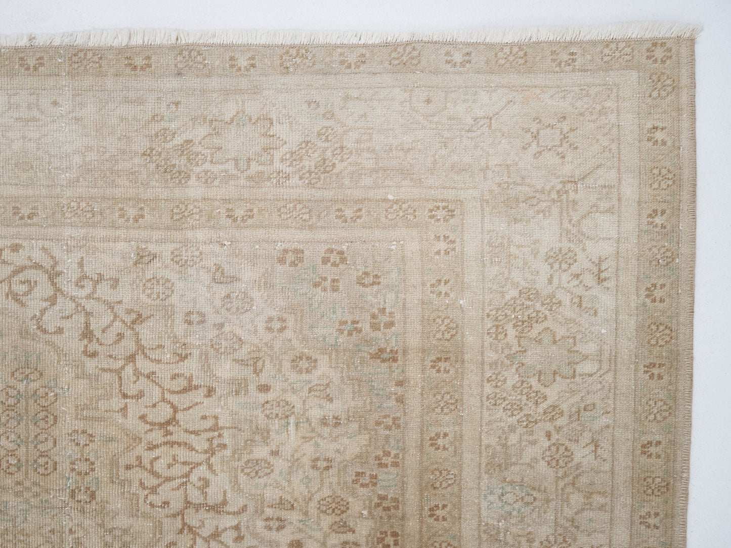 Turkish Handmade Area Rug, Vintage Muted Rug, Oushak Faded Rug, Living Room Rug, Scandinavian Rug, Turkey Rug, Neutral Rug, Rug 6x10, 9501