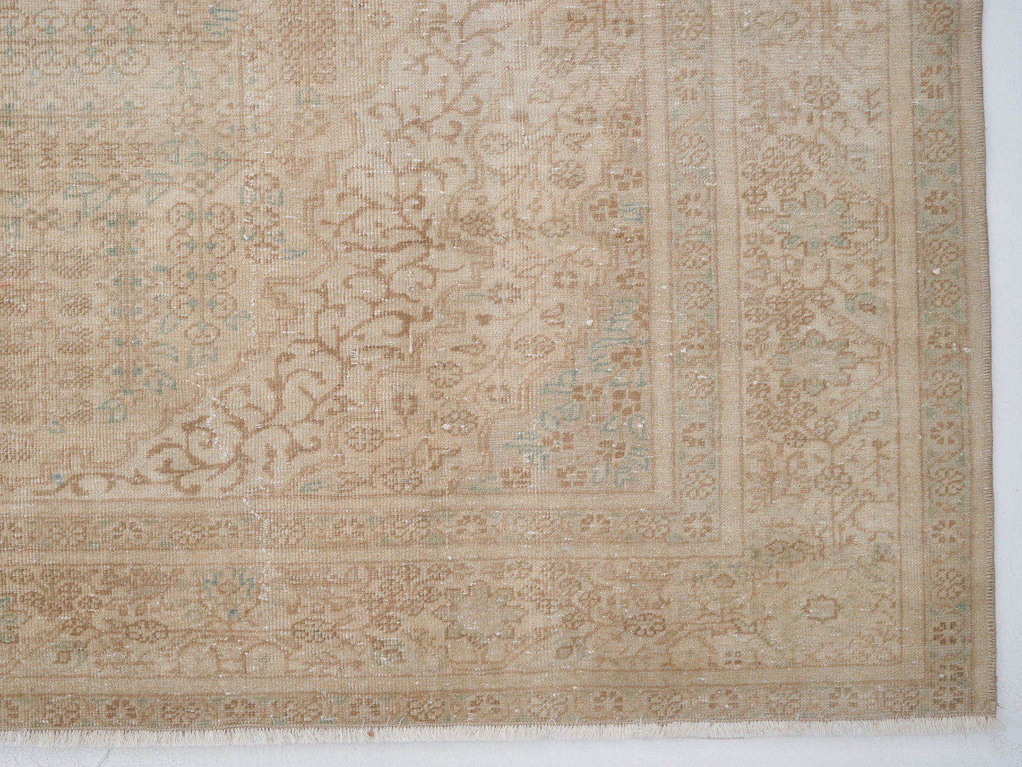 Turkish Handmade Area Rug, Vintage Muted Rug, Oushak Faded Rug, Living Room Rug, Scandinavian Rug, Turkey Rug, Neutral Rug, Rug 6x10, 9501