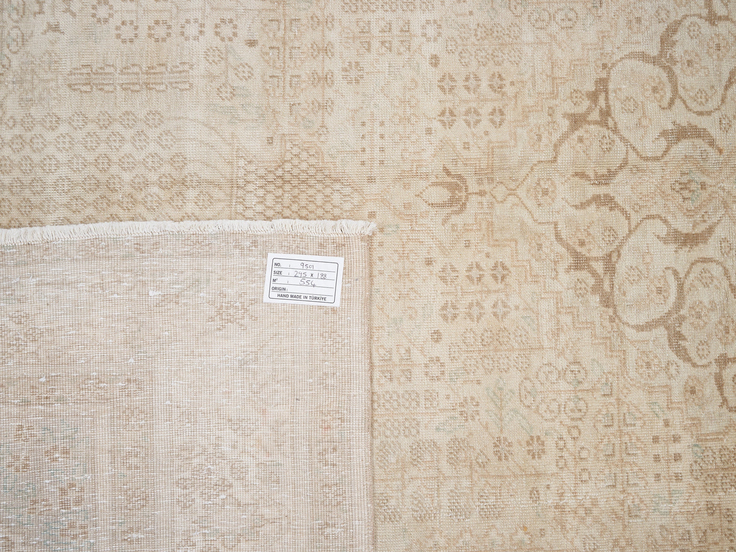 Turkish Handmade Area Rug, Vintage Muted Rug, Oushak Faded Rug, Living Room Rug, Scandinavian Rug, Turkey Rug, Neutral Rug, Rug 6x10, 9501