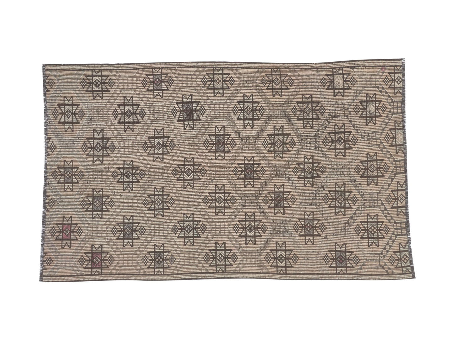 Turkish Kilim, Vintage Kilim, Handmade Bohemian Kilim Rug, Area Eclectic Kilim Rug, Turkish Kilim Rug, Bedroom Rug, Kilim Rug 4x7, 11186