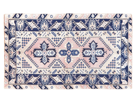 Vintage Rug 4x6, Turkish Oushak Rug, Handmade Bohemian Unique Rug, Kid Room Rug, Neutral Area Eclectic Rug, Turkey Rug, Carpet Rug, 10366