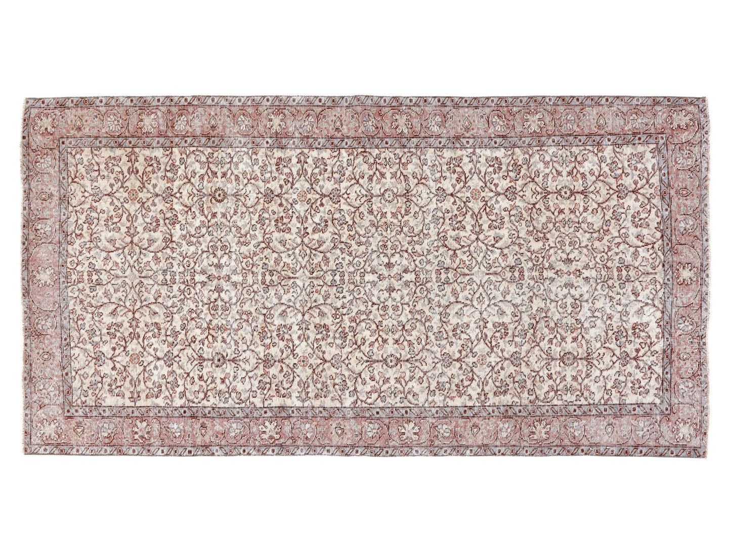 Area Rug, Handmade Rug, Neutral Muted Unique Rug, Bohemian Eclectic Rug, Vintage Rug, Turkish Oushak Rug, Rug 5x9, Living Room Rug, 10416