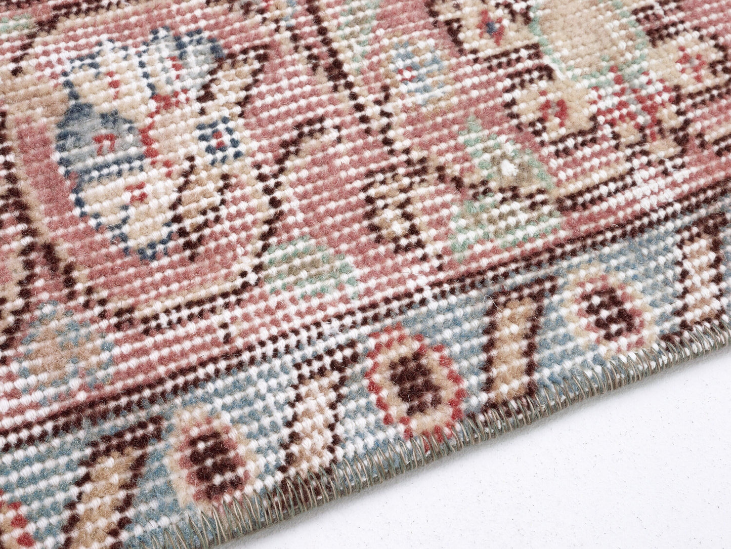 Area Rug, Handmade Rug, Neutral Muted Unique Rug, Bohemian Eclectic Rug, Vintage Rug, Turkish Oushak Rug, Rug 5x9, Living Room Rug, 10416