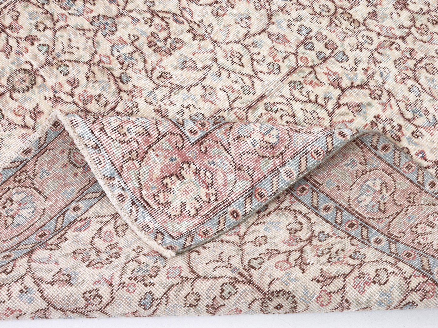 Area Rug, Handmade Rug, Neutral Muted Unique Rug, Bohemian Eclectic Rug, Vintage Rug, Turkish Oushak Rug, Rug 5x9, Living Room Rug, 10416