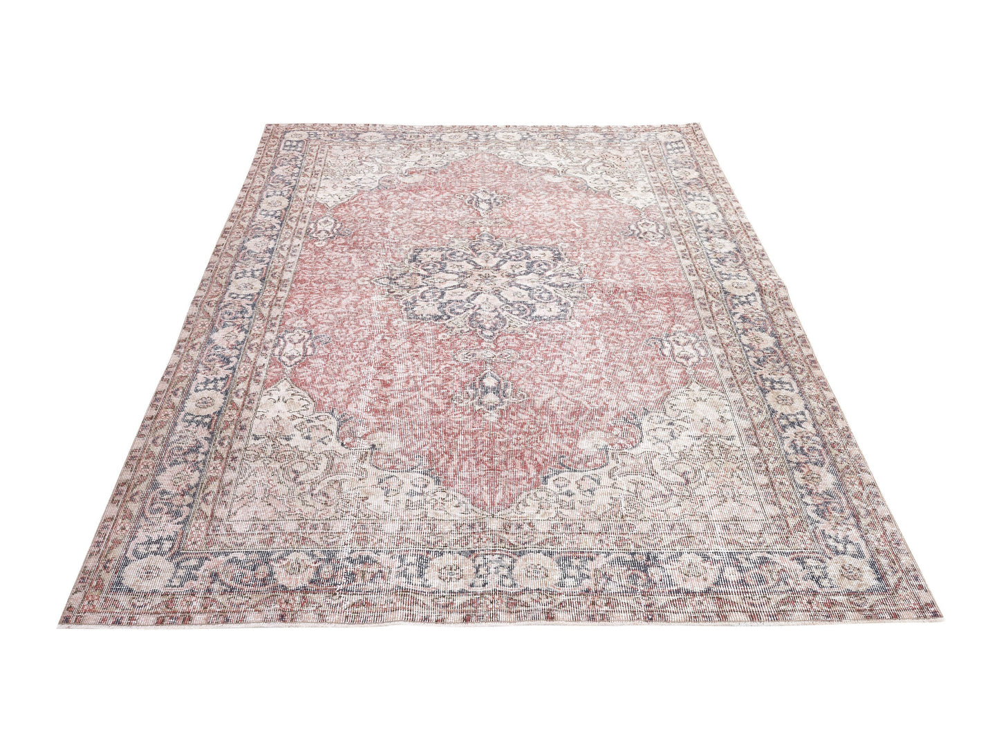 Turkish Rug, Vintage Antique Rug, Oushak Rug 6x9, Handmade Ethnic Rug, Area Bohemian Rug, Entryway Rug, Turkey Rug, Carpet Rug, 10412