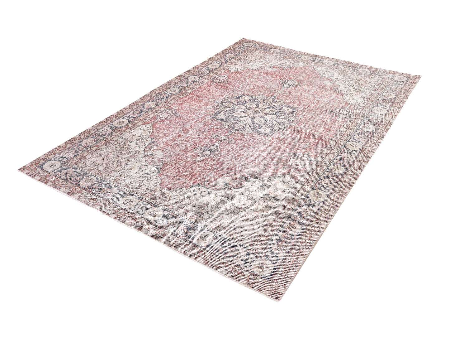 Turkish Rug, Vintage Antique Rug, Oushak Rug 6x9, Handmade Ethnic Rug, Area Bohemian Rug, Entryway Rug, Turkey Rug, Carpet Rug, 10412