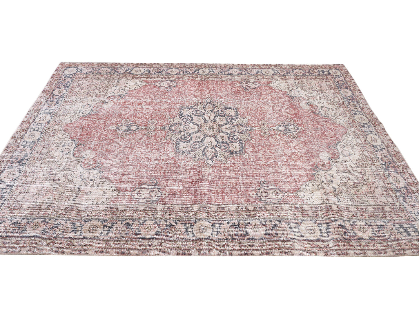 Turkish Rug, Vintage Antique Rug, Oushak Rug 6x9, Handmade Ethnic Rug, Area Bohemian Rug, Entryway Rug, Turkey Rug, Carpet Rug, 10412