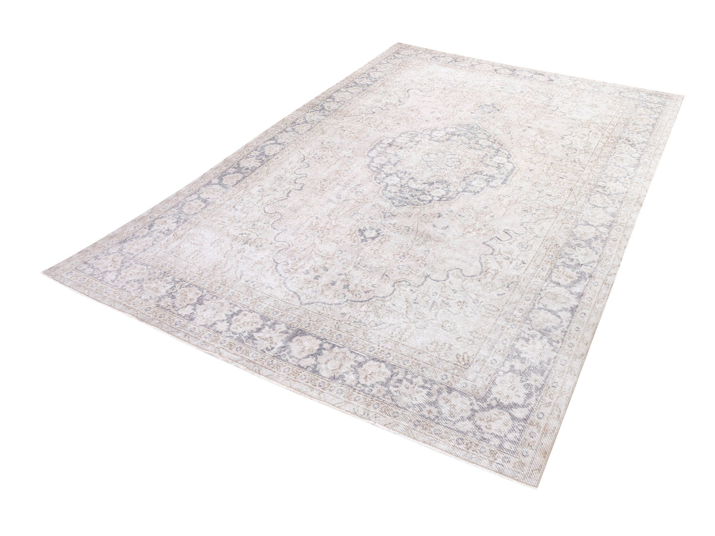 Turkish Rug, Coastal Decor, Vintage Handmade Muted Rug, Neutral Area Faded Rug, Oushak Unique Rug, Turkey Rug, Rug 6x10, Bedroom Rug, 10430