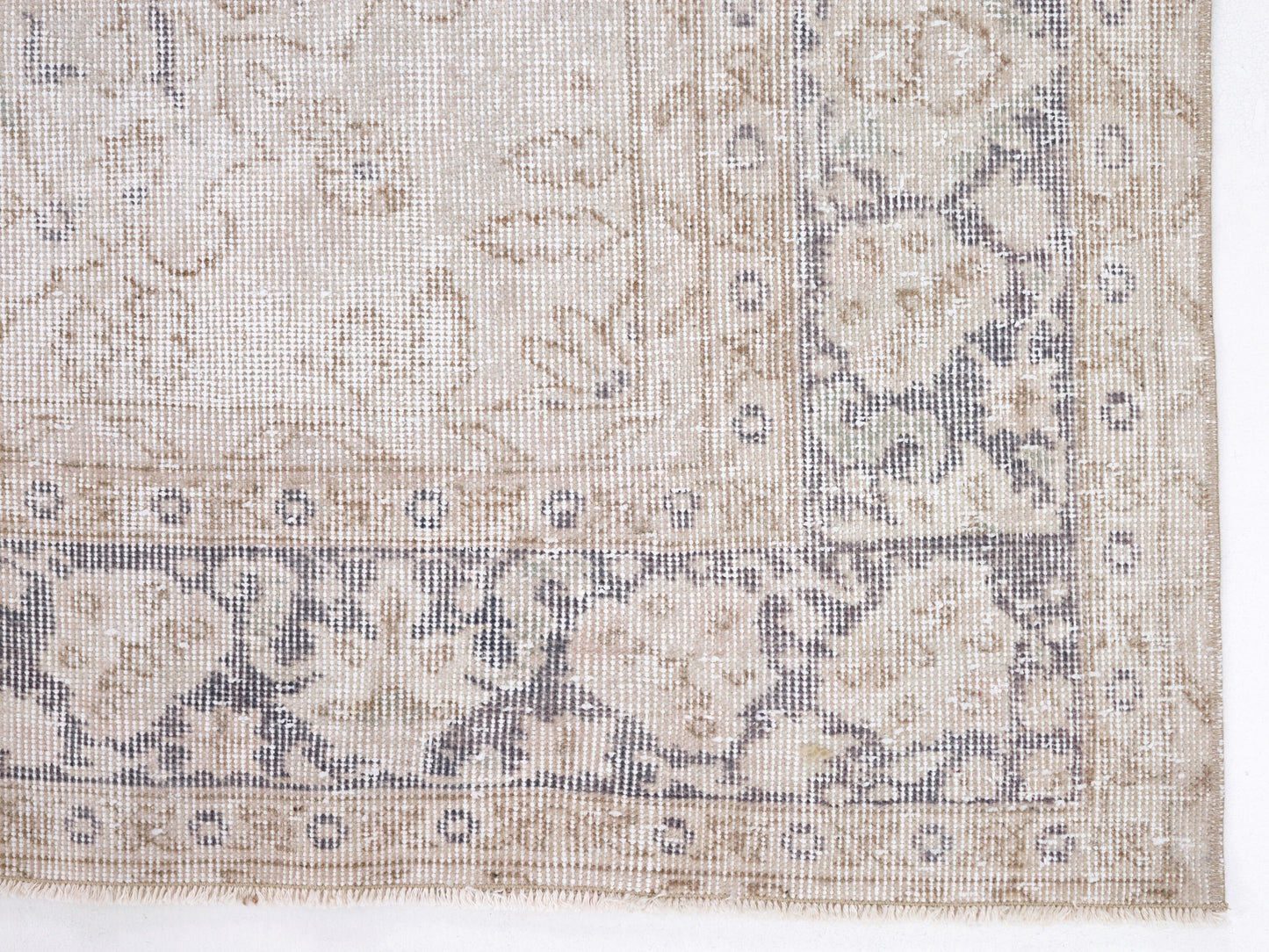 Turkish Rug, Coastal Decor, Vintage Handmade Muted Rug, Neutral Area Faded Rug, Oushak Unique Rug, Turkey Rug, Rug 6x10, Bedroom Rug, 10430