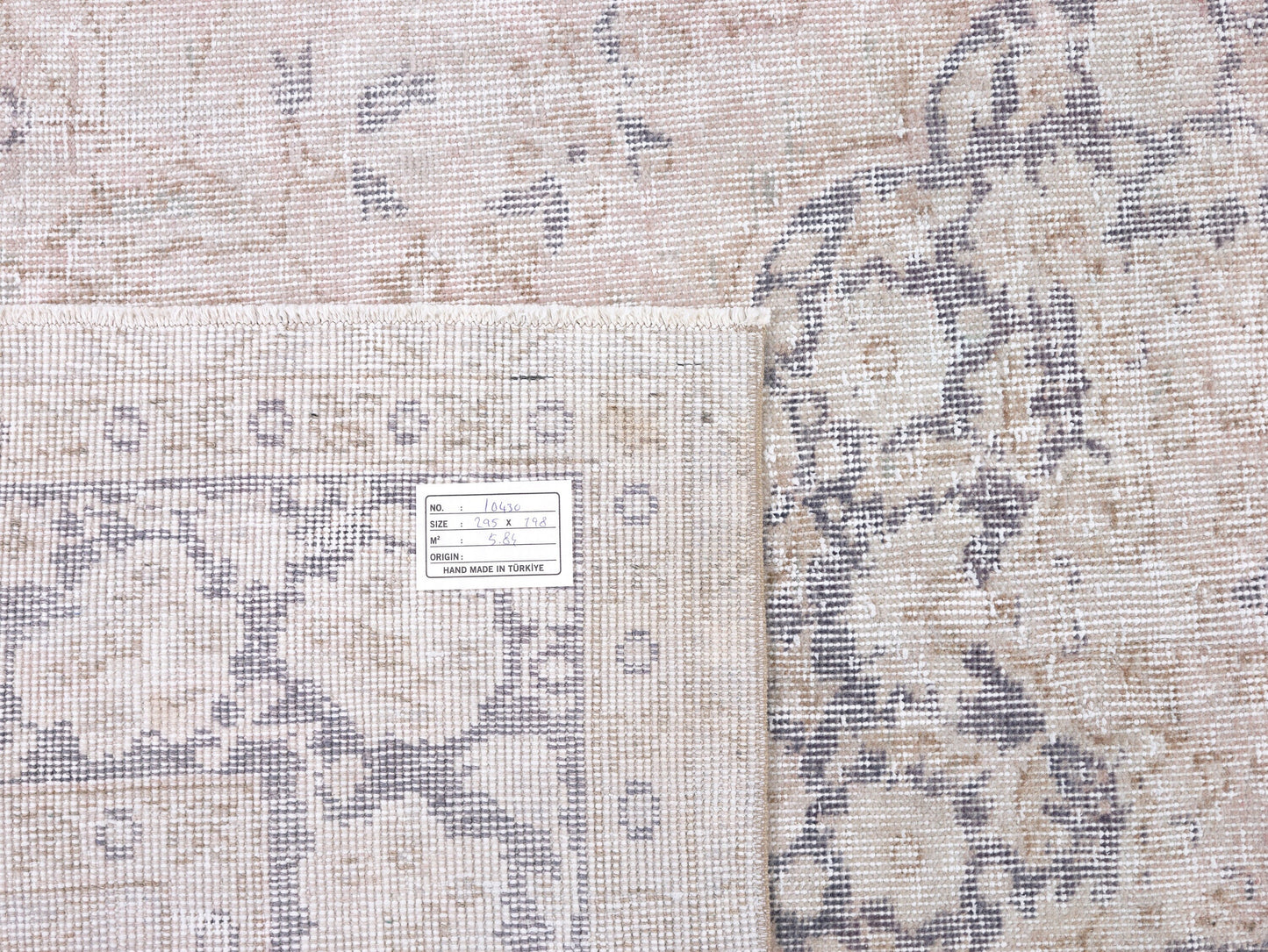 Turkish Rug, Coastal Decor, Vintage Handmade Muted Rug, Neutral Area Faded Rug, Oushak Unique Rug, Turkey Rug, Rug 6x10, Bedroom Rug, 10430