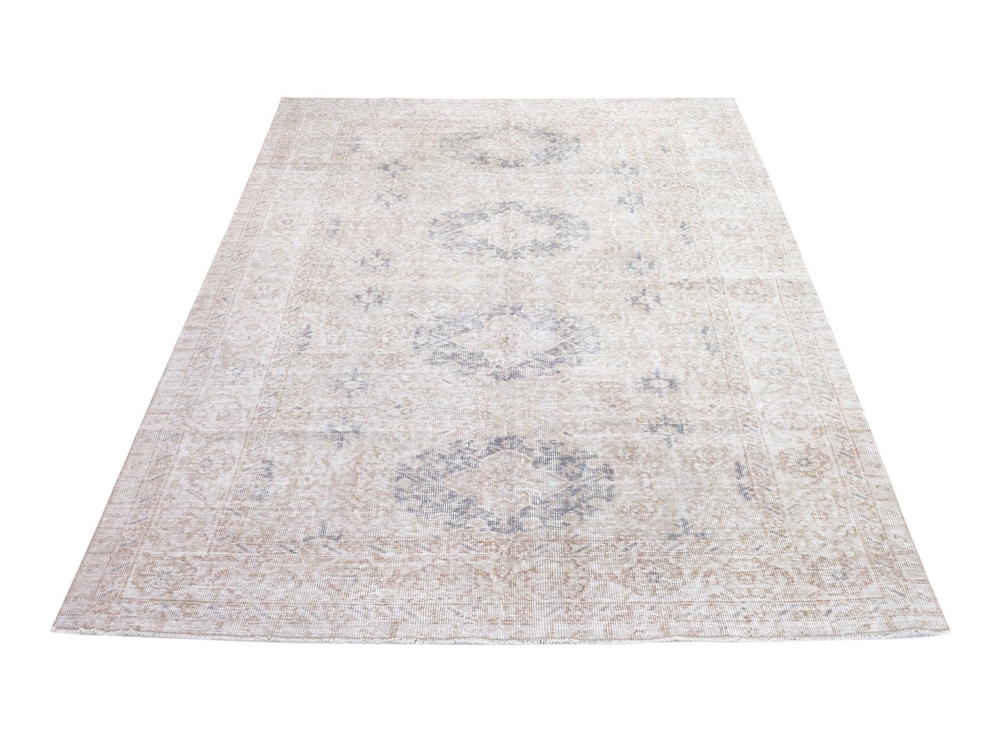 Turkish Rug 5x8, Handmade Area Floor Rug, Vintage Oushak Faded Rug, Neutral Muted Rug, Living Room Rug, Turkey Rug, Scandinavian Rug, 10447