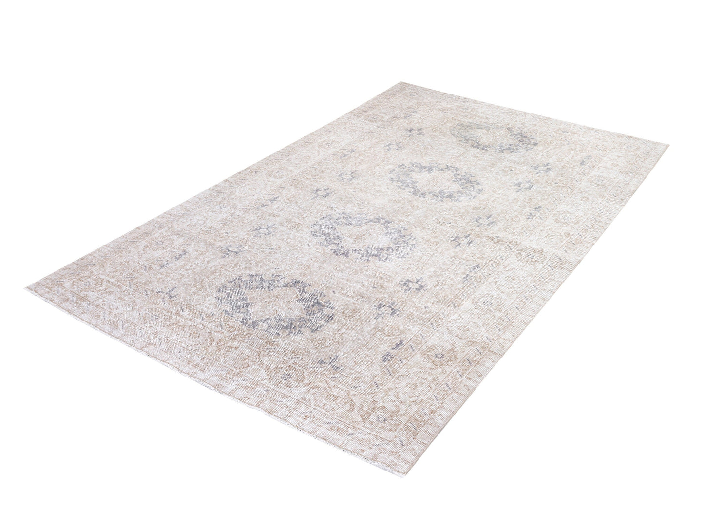 Turkish Rug 5x8, Handmade Area Floor Rug, Vintage Oushak Faded Rug, Neutral Muted Rug, Living Room Rug, Turkey Rug, Scandinavian Rug, 10447