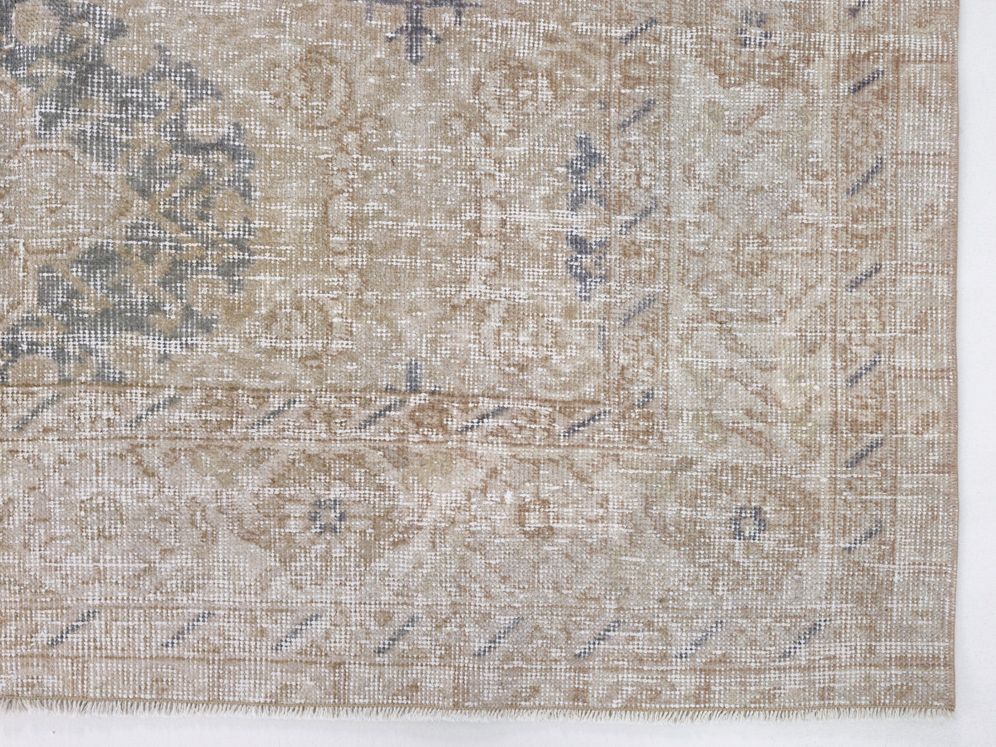 Turkish Rug 5x8, Handmade Area Floor Rug, Vintage Oushak Faded Rug, Neutral Muted Rug, Living Room Rug, Turkey Rug, Scandinavian Rug, 10447