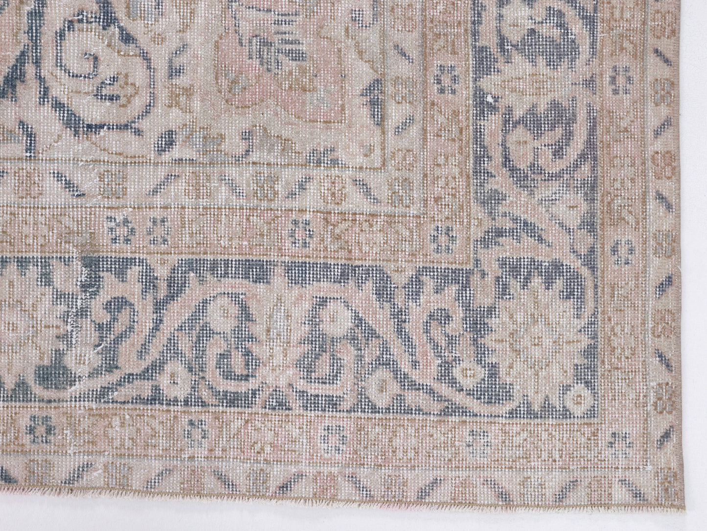 Oushak Rug, Handmade Anatolia Eclectic Rug, Turkish Vintage Bohemian Rug, Neutral Traditional Rug, Kid Room Rug, Rug 7x10, Turkey Rug, 10449