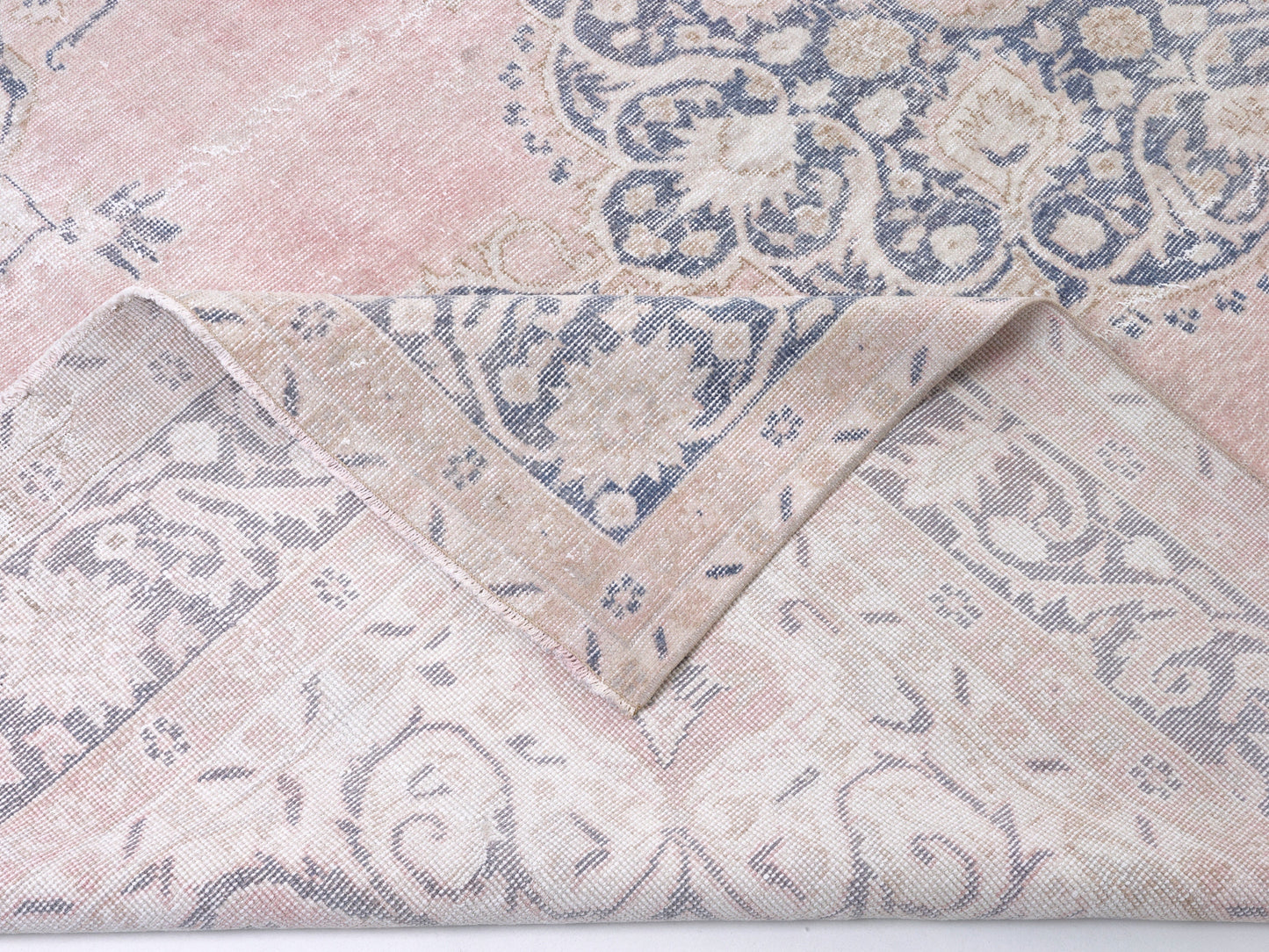 Oushak Rug, Handmade Anatolia Eclectic Rug, Turkish Vintage Bohemian Rug, Neutral Traditional Rug, Kid Room Rug, Rug 7x10, Turkey Rug, 10449