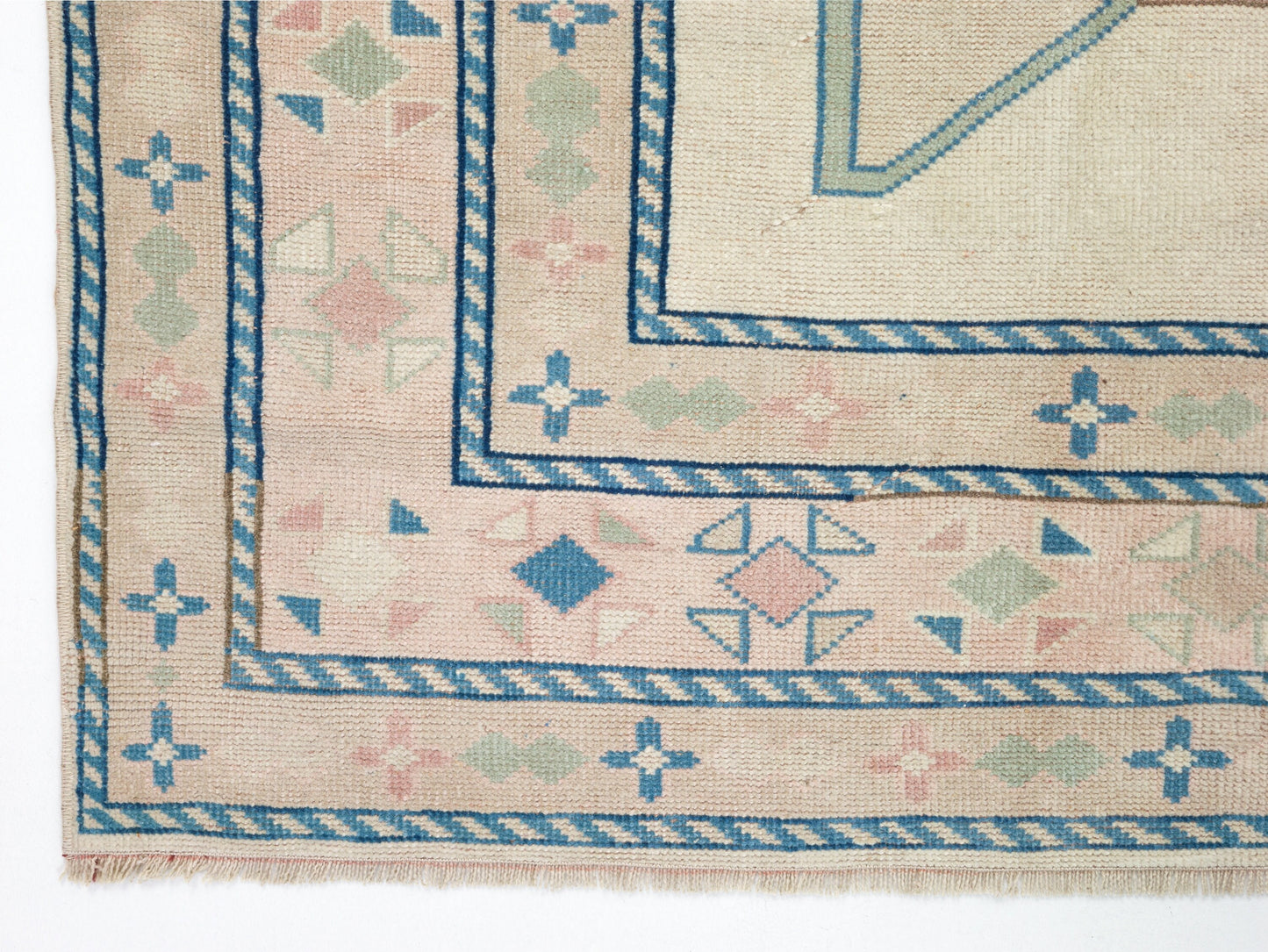 Turkish Oushak Rug, Handmade Area Rug, Vintage Rug, Neutral Floor Rug, Living Room Rug, Turkey Rug, Coastal Decor, Carpet Rug, Rug 6x8, 9043
