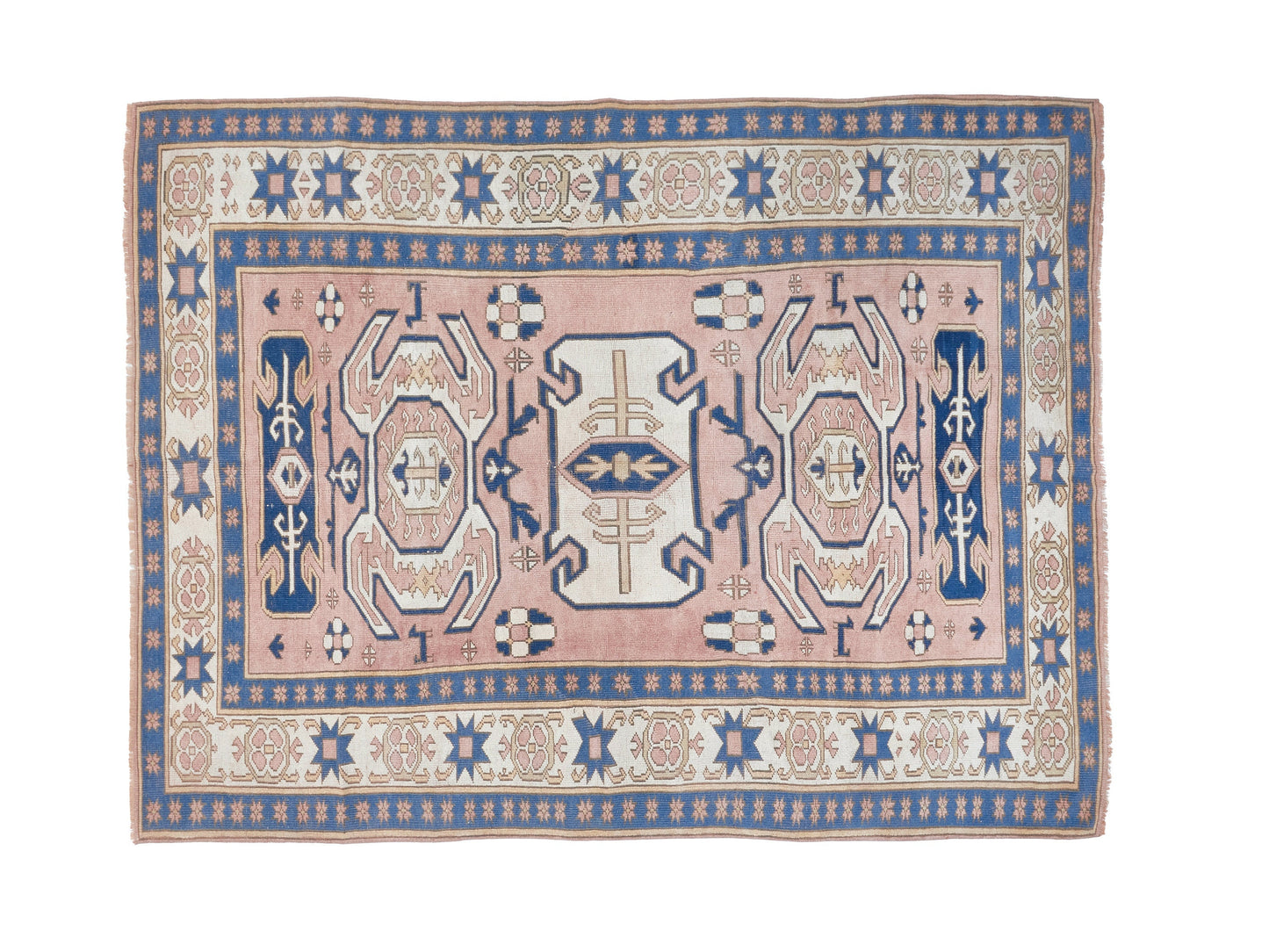 Area Rug 6x9, Handmade Rug, Entryway Rug, Turkish Oushak Faded Rug, Vintage Anatolia Rug, Carpet Rug, Turkish Carpet, Neutral Rug, 9064