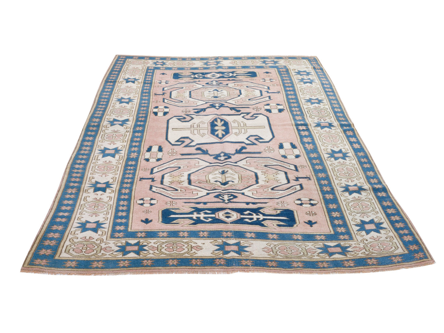 Area Rug 6x9, Handmade Rug, Entryway Rug, Turkish Oushak Faded Rug, Vintage Anatolia Rug, Carpet Rug, Turkish Carpet, Neutral Rug, 9064