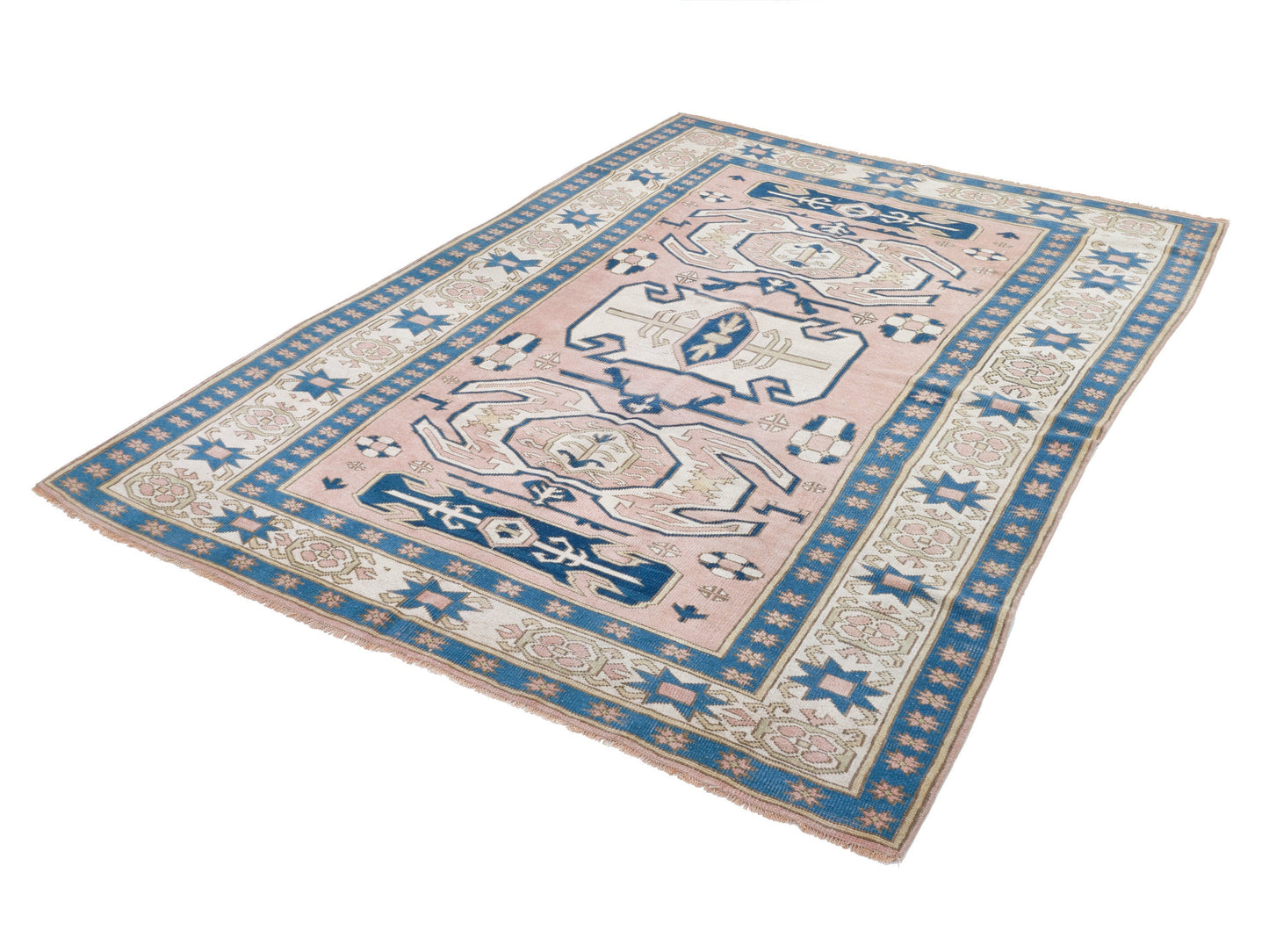 Area Rug 6x9, Handmade Rug, Entryway Rug, Turkish Oushak Faded Rug, Vintage Anatolia Rug, Carpet Rug, Turkish Carpet, Neutral Rug, 9064