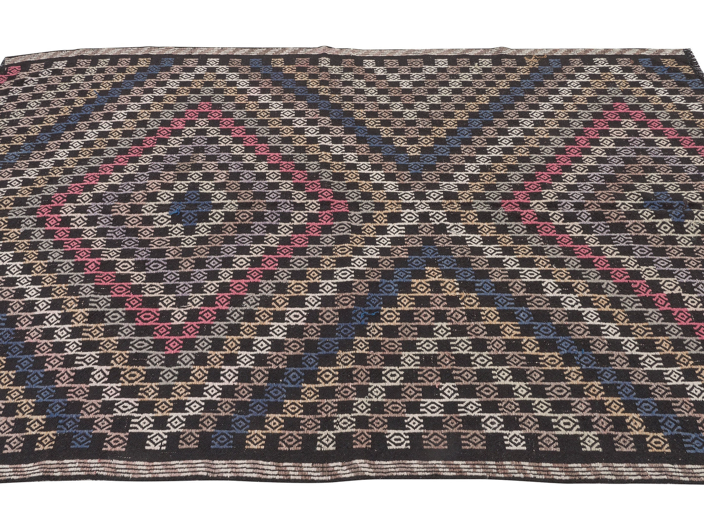 Turkish Kilim, Vintage Kilim, Kilim Rug, Area Kilim Rug, Turkish Kilim Rug, Handmade Bohemian Eclectic Kilim Rug, Kilim Rug 5x9, 11173