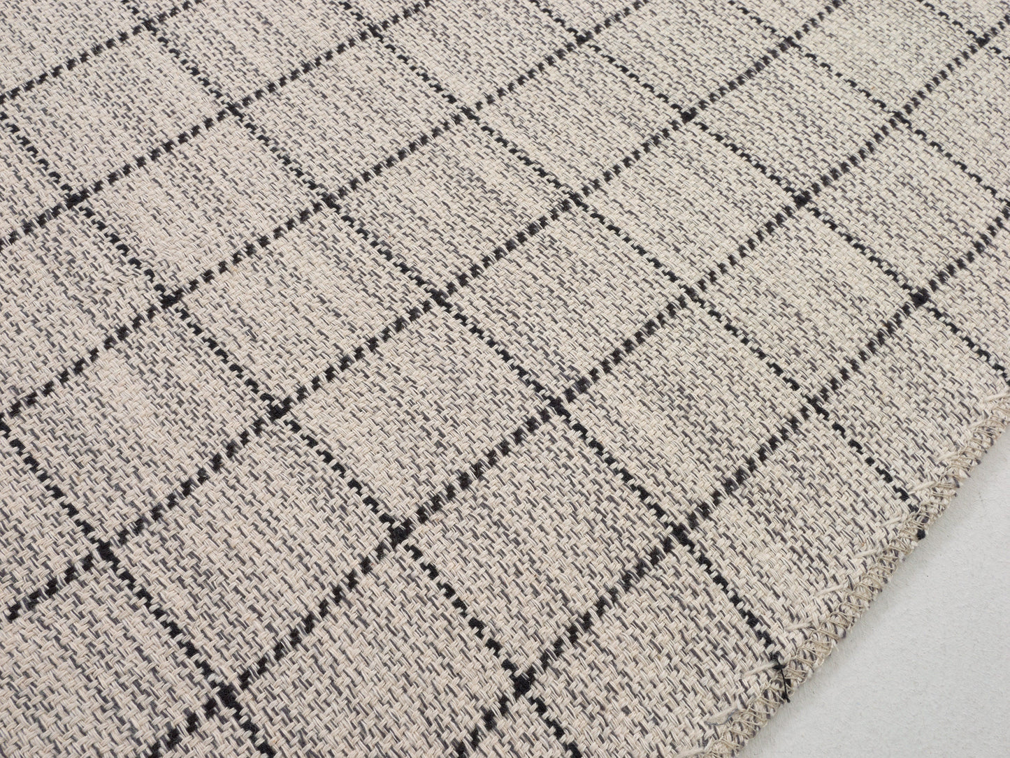 Handmade Vintage Kilim Rug, Kilim Rug 10x13, Oversize Rug, Gray Rug, Plaid Kilim Rug, Living Room Rug, Large Rug, Kilim Rug, 8244