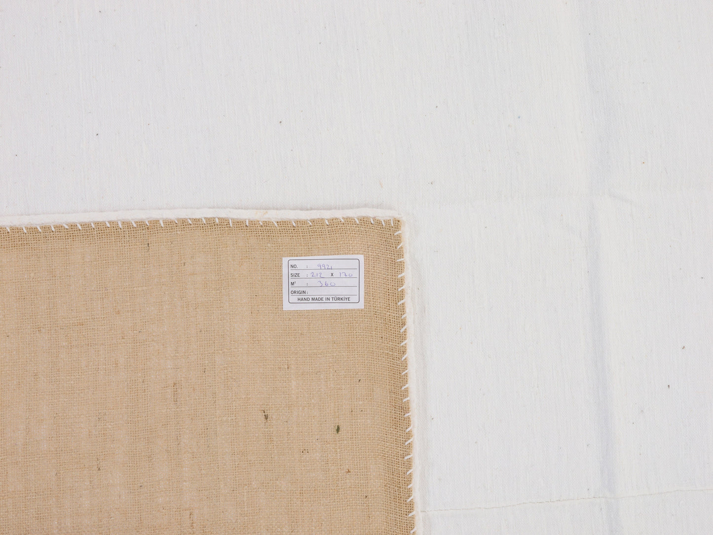 Turkish Kilim, Vintage Kilim, Handmade Anatolia Flat Weave Kilim Rug, Neutral White Kilim Rug, Living Room Rug, Kilim Rug 5x7, 9921