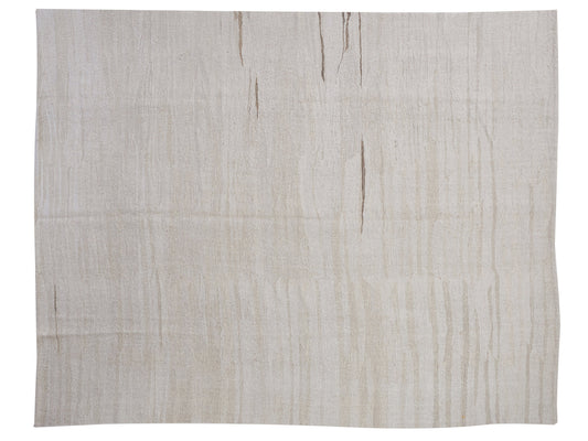 Turkish Kilim Rug 9x11, Oversize Rug, Kilim Rug, White Kilim Rug, Handmade Rug, İvory Rug, Large Vintage Hemp White Kilim Rug,10206