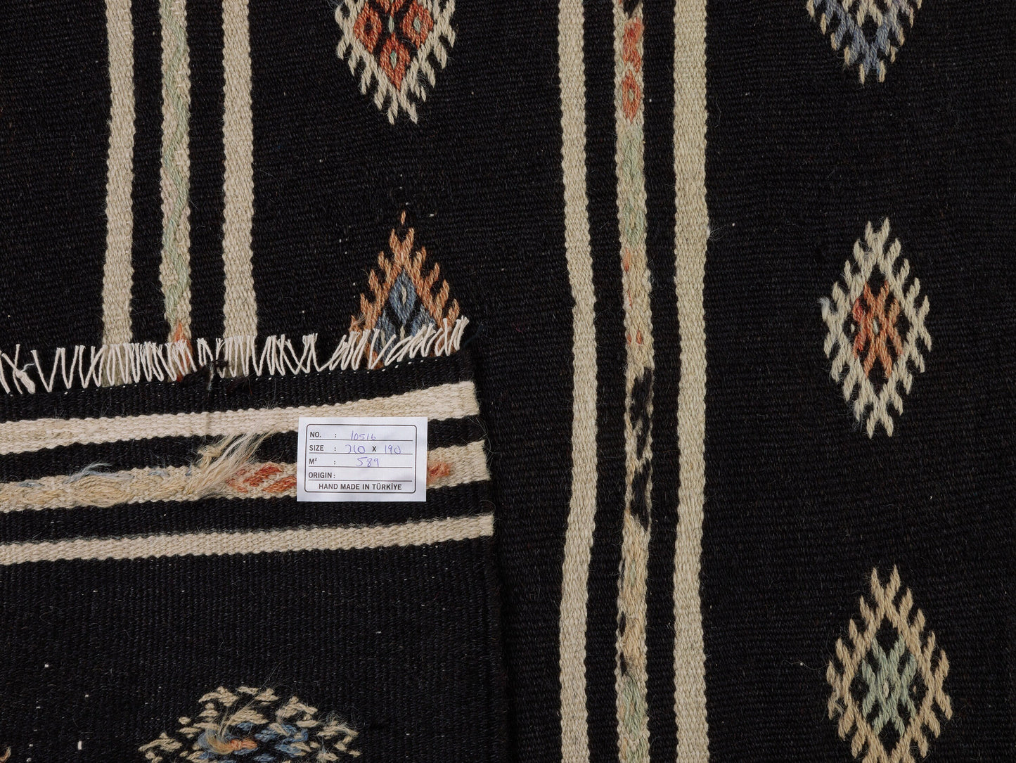 Kilim Rug 6x10, Turkish Kilim, Vintage Kilim, Handmade Unique Black Kilim Rug, Eclectic Rug, Rug Kilim, Entryway Rug, Flat Weave Rug, 10516