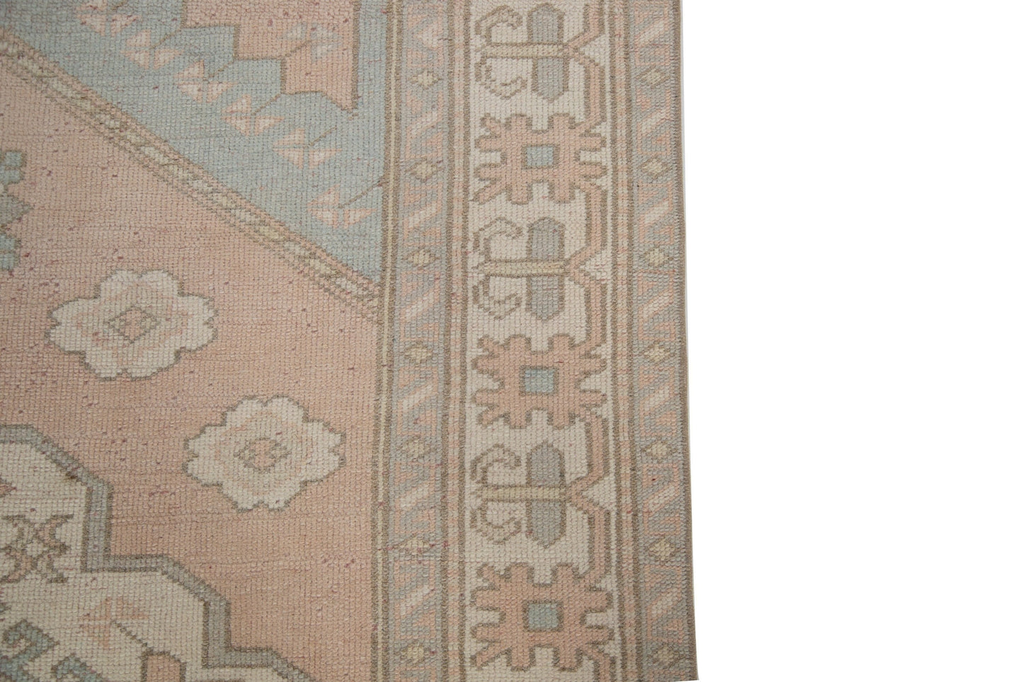 4x6 Rug Turkish, Oushak rug, Vintage Rug, Muted rug, Pastel rug, Carpet rug, Vintage Oushak Turkish Carpet ,Coastal decor,Bedroom rug,7332
