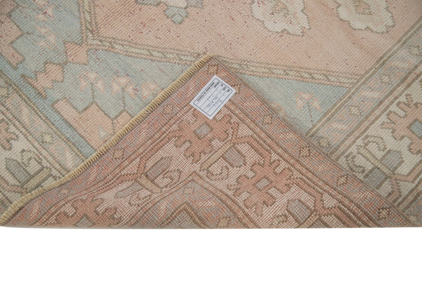 4x6 Rug Turkish, Oushak rug, Vintage Rug, Muted rug, Pastel rug, Carpet rug, Vintage Oushak Turkish Carpet ,Coastal decor,Bedroom rug,7332