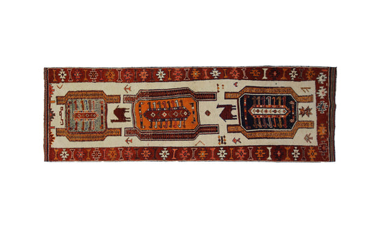 Long Wide Entryway Runner Rug, Carpet Runner, Hallway Oriental Narrow Runner Rug, 4x13 Rug, Turkish Rug , One of a kind Rug ,7798