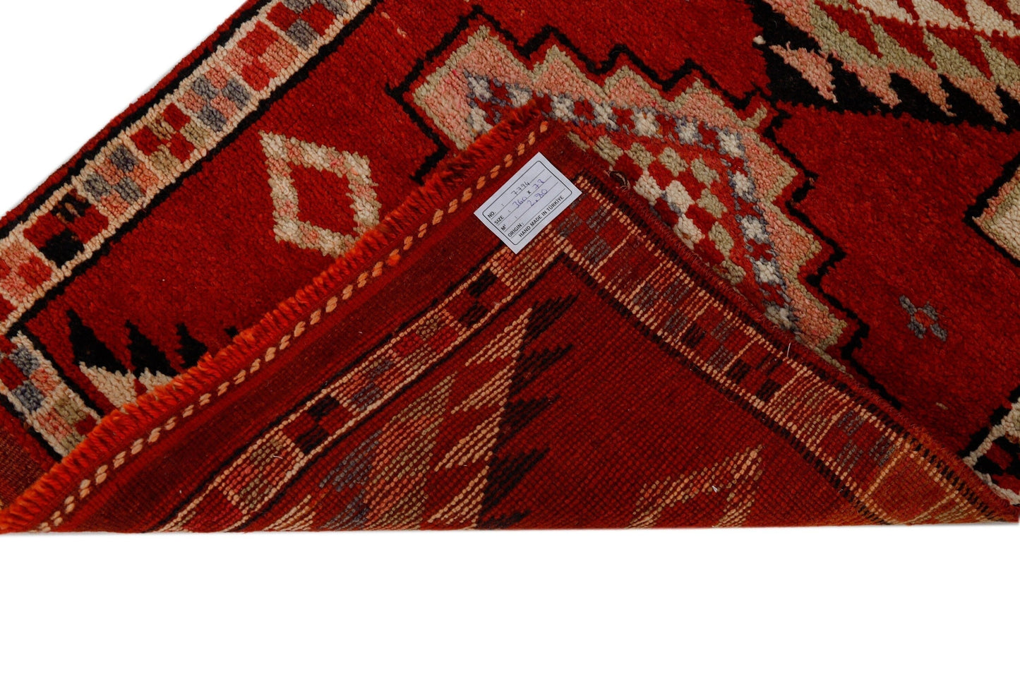 Antique Oriental Turkish Oushak Vintage Hallway Carpet Floor Entryway Kitchen One of a kind Boho Runner rug, 7794