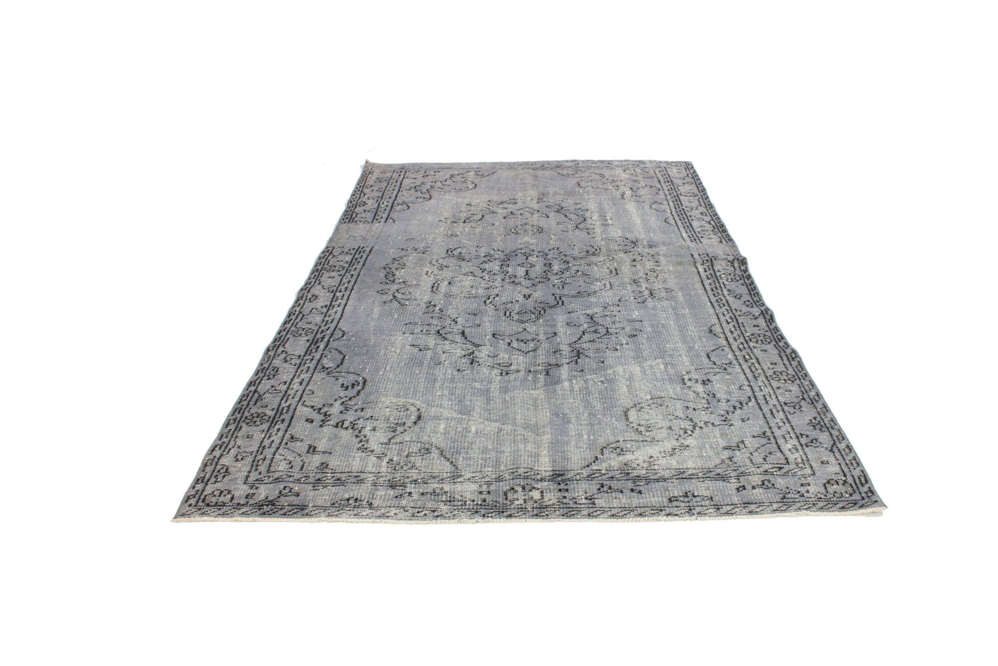5x9 Turkish Rug Gray ,Vintage Rug, Oushak Rug ,Carpet Rug, Area Rug ,Handmade Rug, Overdye Rug,Gray Rug,Unique Rug,Turkey rug,3293