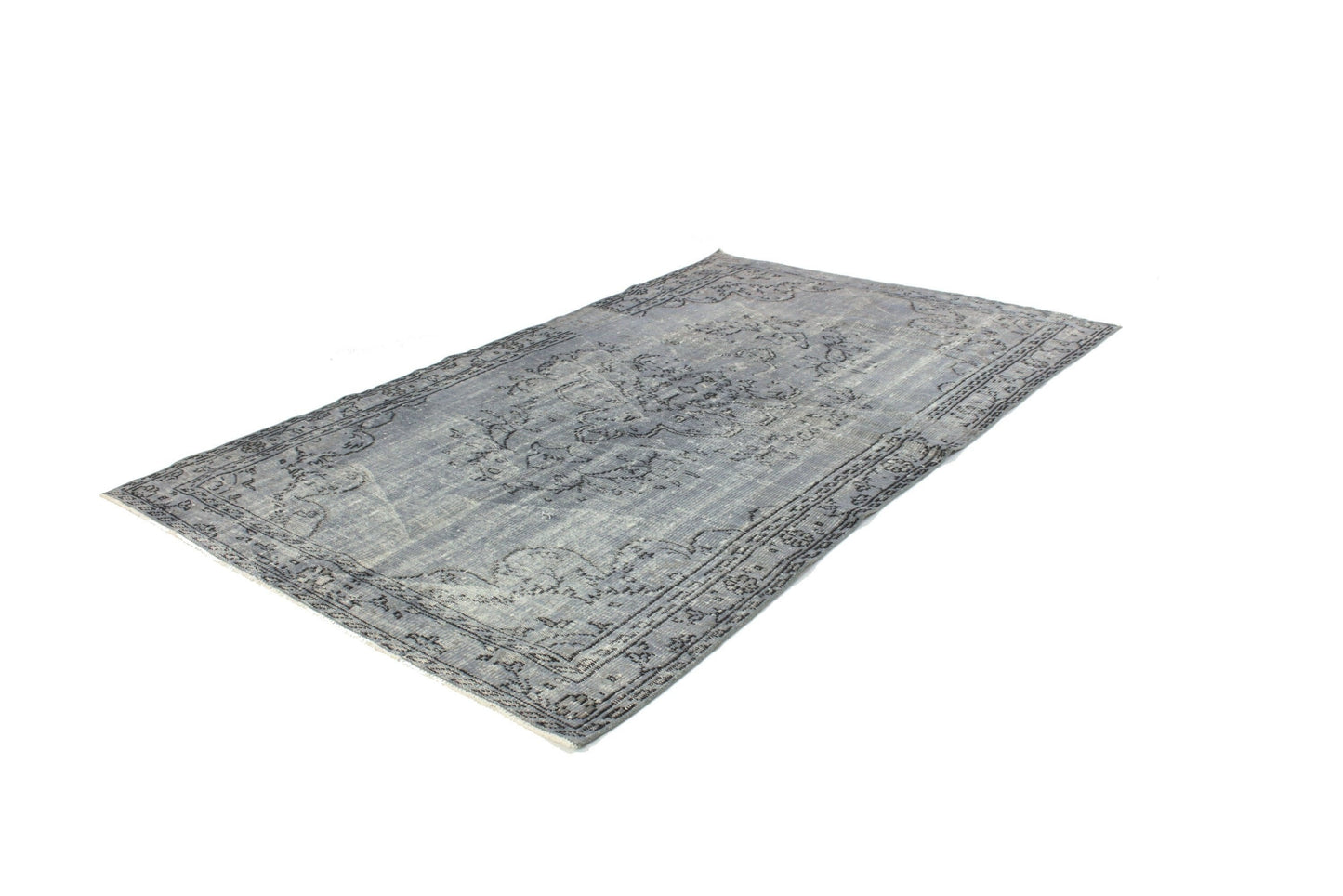 5x9 Turkish Rug Gray ,Vintage Rug, Oushak Rug ,Carpet Rug, Area Rug ,Handmade Rug, Overdye Rug,Gray Rug,Unique Rug,Turkey rug,3293