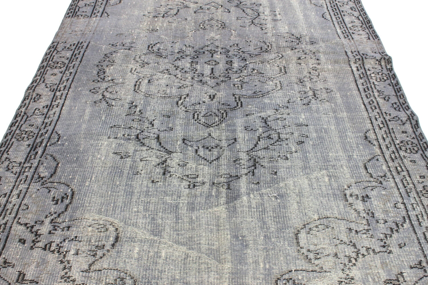 5x9 Turkish Rug Gray ,Vintage Rug, Oushak Rug ,Carpet Rug, Area Rug ,Handmade Rug, Overdye Rug,Gray Rug,Unique Rug,Turkey rug,3293