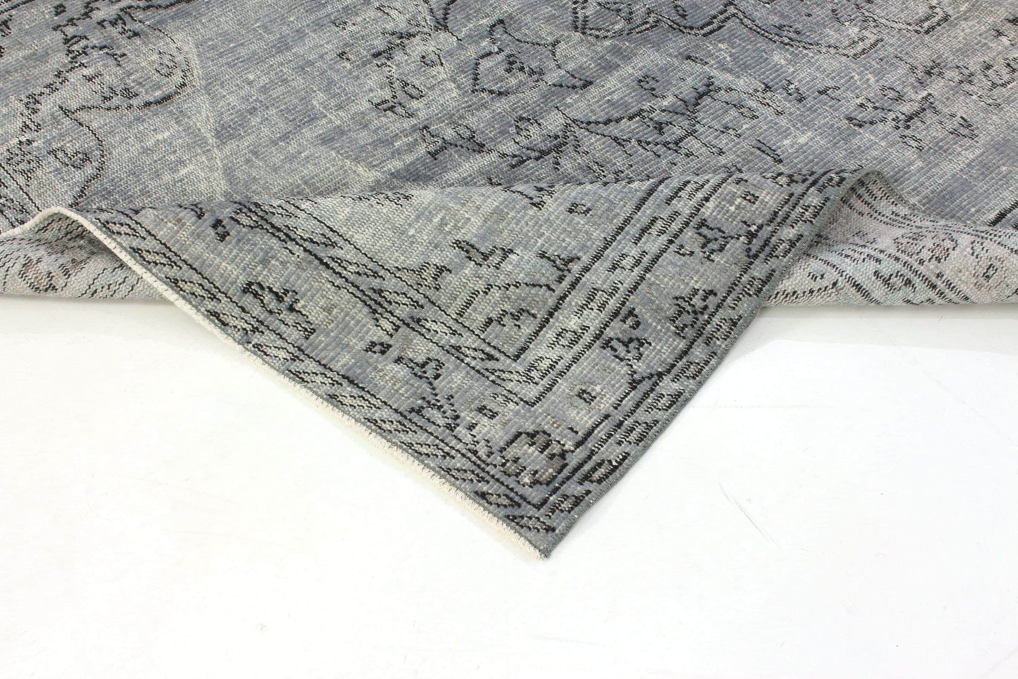 5x9 Turkish Rug Gray ,Vintage Rug, Oushak Rug ,Carpet Rug, Area Rug ,Handmade Rug, Overdye Rug,Gray Rug,Unique Rug,Turkey rug,3293