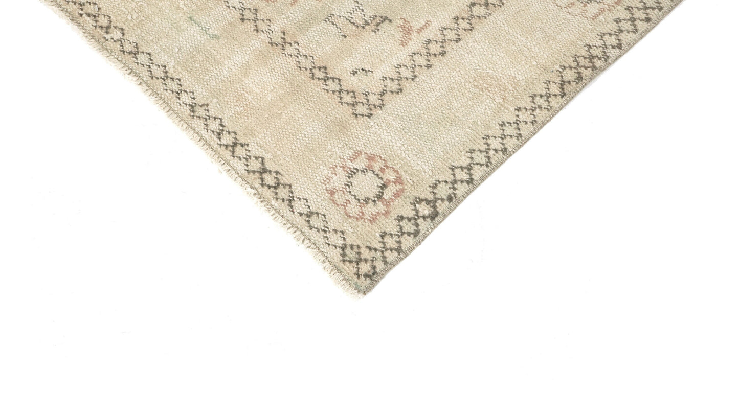 Turkish Oushak Rug 7x12, Large Vintage Beige Carpet Rug, Handmade Rug, Neutral Area rug, Farmhouse Rug, Unique rug, Area rug, 7003