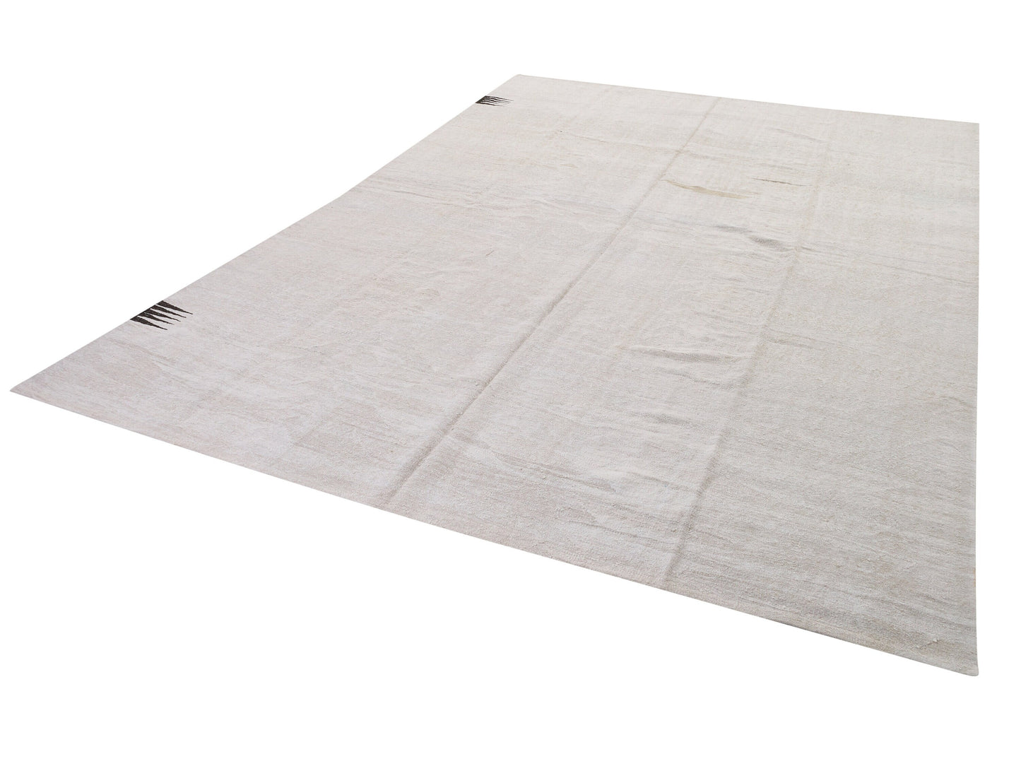 Unique Hemp Kilim Rug, White Vintage Large Area Hemp Turkish Kilim rug, Oversize Large Flat weave Kilim Rug, Kilim rug 9x12, Modern Rug,9023