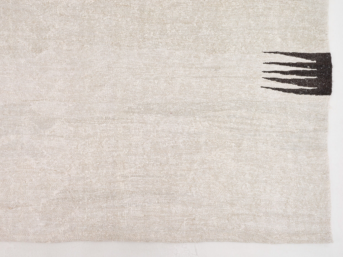Unique Hemp Kilim Rug, White Vintage Large Area Hemp Turkish Kilim rug, Oversize Large Flat weave Kilim Rug, Kilim rug 9x12, Modern Rug,9023