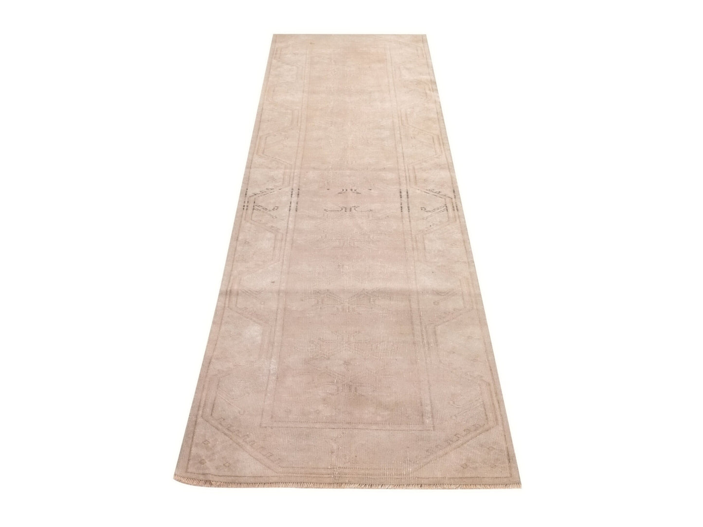 Vintage Hallway Runner, Oushak Turkish Runner Rug, Carpet Runner, Rug Runner 3x10, Kitchen Runner Rug, Bedroom rug, Entryway Rug, 9975