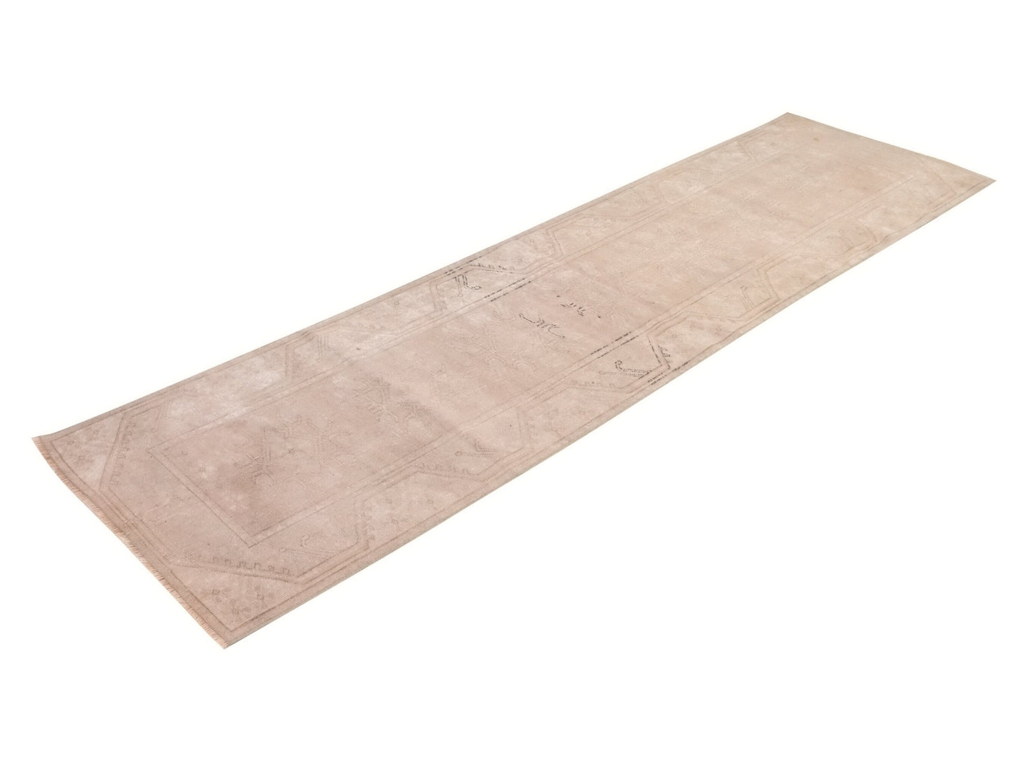 Vintage Hallway Runner, Oushak Turkish Runner Rug, Carpet Runner, Rug Runner 3x10, Kitchen Runner Rug, Bedroom rug, Entryway Rug, 9975