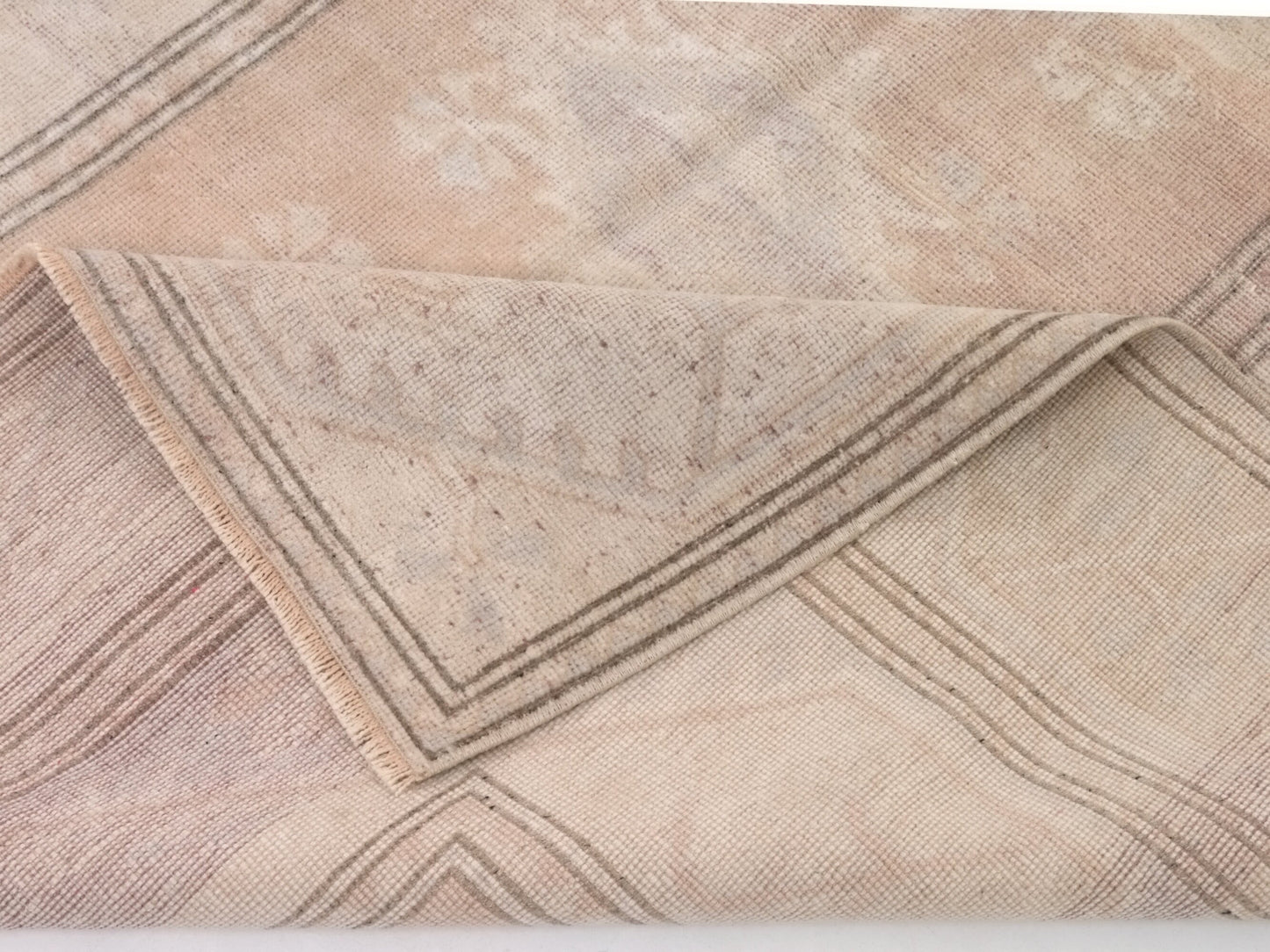 Faded Oushak Vintage rug ,Beige Anatolia Turkish Rug , Turkish Handmade Rug , Area Rug 5x8 , Oushak Carpet, Turkey rug, One of a kind, 9997