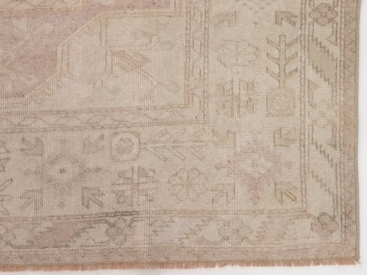 Faded rug, Oushak Rug, Vintage Rug, Turkish rug, 7x9 Rug, Handmade Rug, Area Oushak Rug, Neutral rug, Farmhouse decor, Beige rug 7x10, 9992